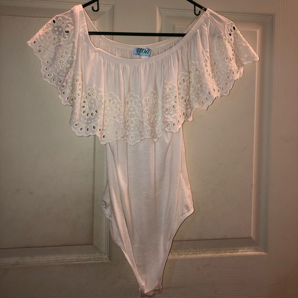 Francesca's Collections Pants - NWT Off the Shoulder Thong Bodysuit